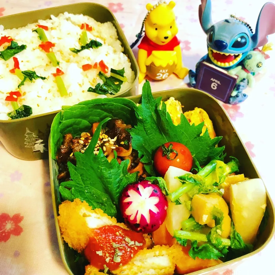 Snapdishの料理写真:旦那の夜勤のお弁当！|ぷーはるひゅうさん