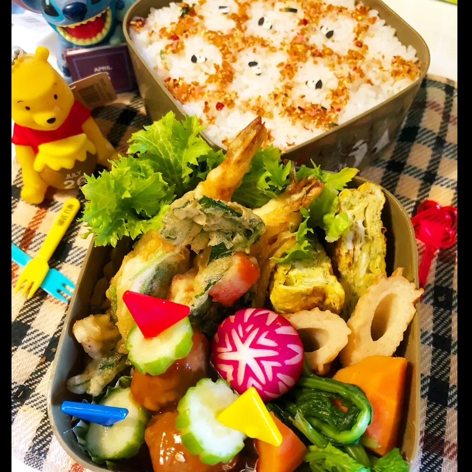 旦那の夜勤のお弁当|ぷーはるひゅうさん