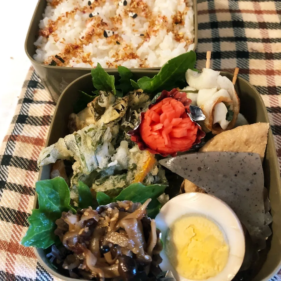 Snapdishの料理写真:昨日の旦那の夜勤のお弁当！|ぷーはるひゅうさん