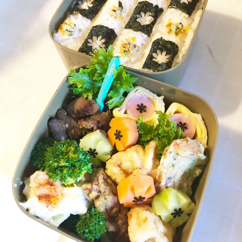 旦那の夜勤のお弁当！|ぷーはるひゅうさん