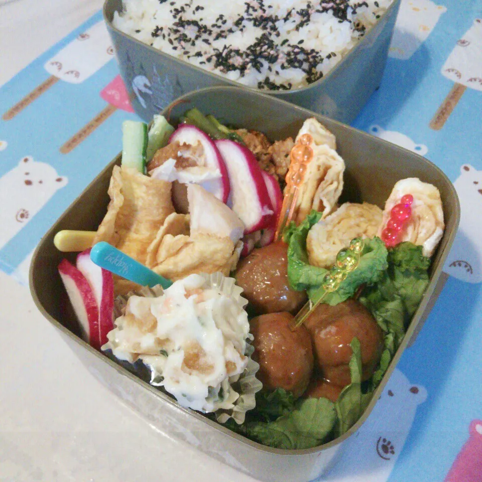 旦那のお弁当|ぷーはるひゅうさん