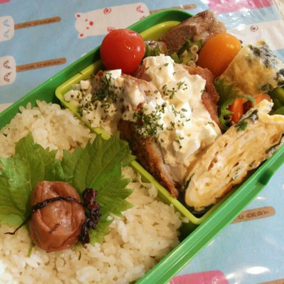 旦那の夜勤のお弁当♪|ぷーはるひゅうさん