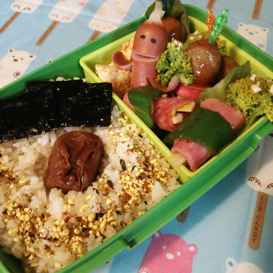 旦那の夜勤のお弁当♪|ぷーはるひゅうさん