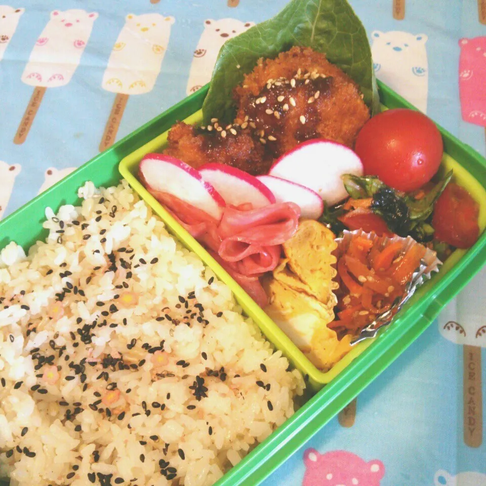 旦那の夜勤のお弁当♪|ぷーはるひゅうさん