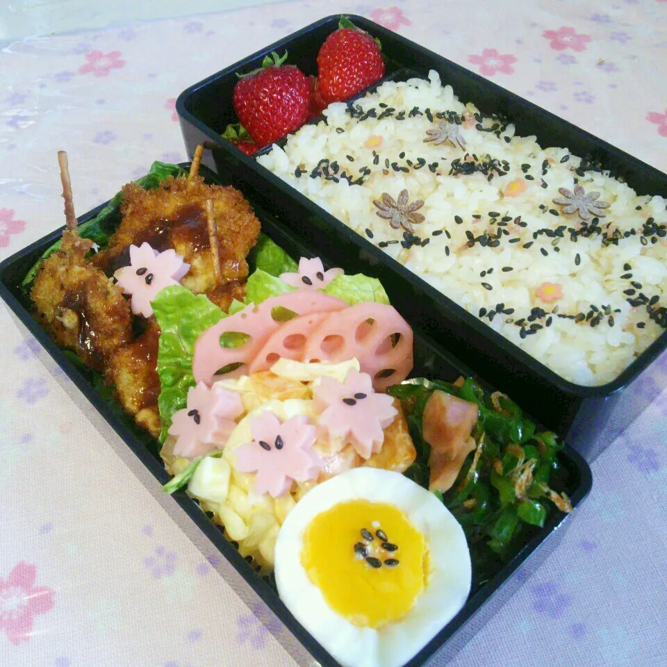 Snapdishの料理写真:旦那の夜勤のお弁当♪|ぷーはるひゅうさん