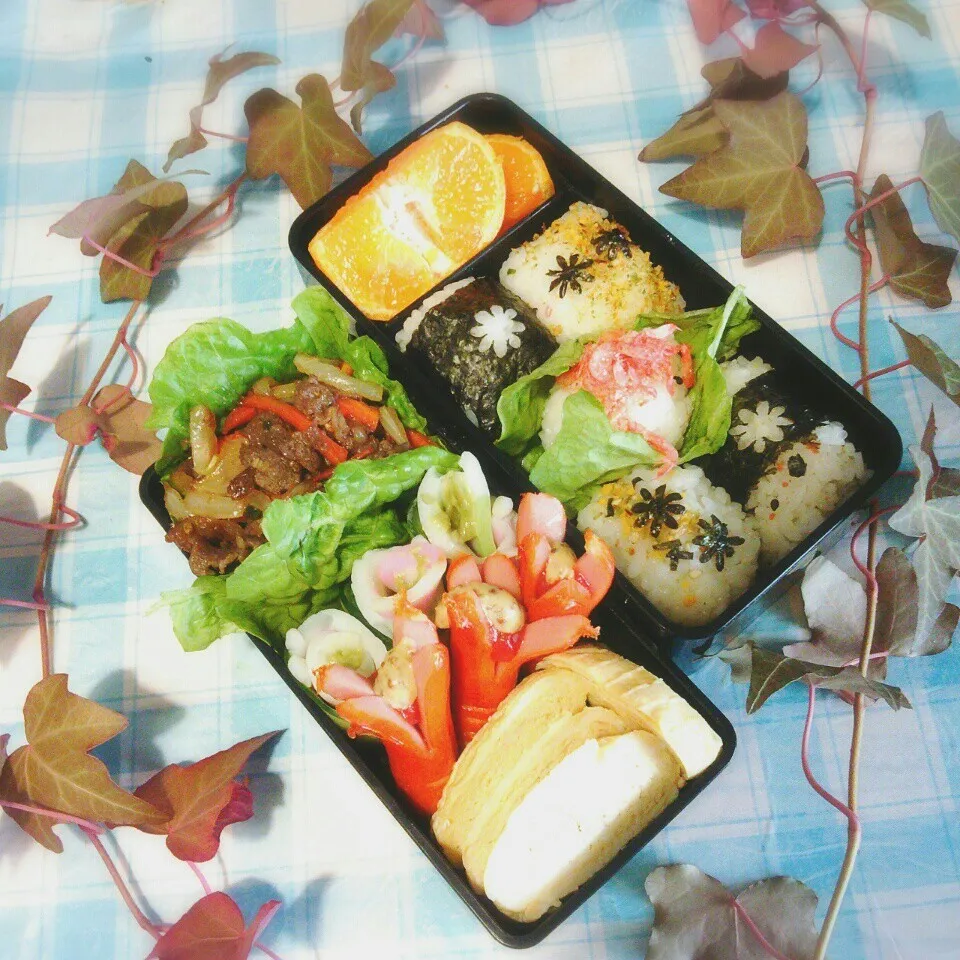 旦那の夜勤のお弁当♪|ぷーはるひゅうさん