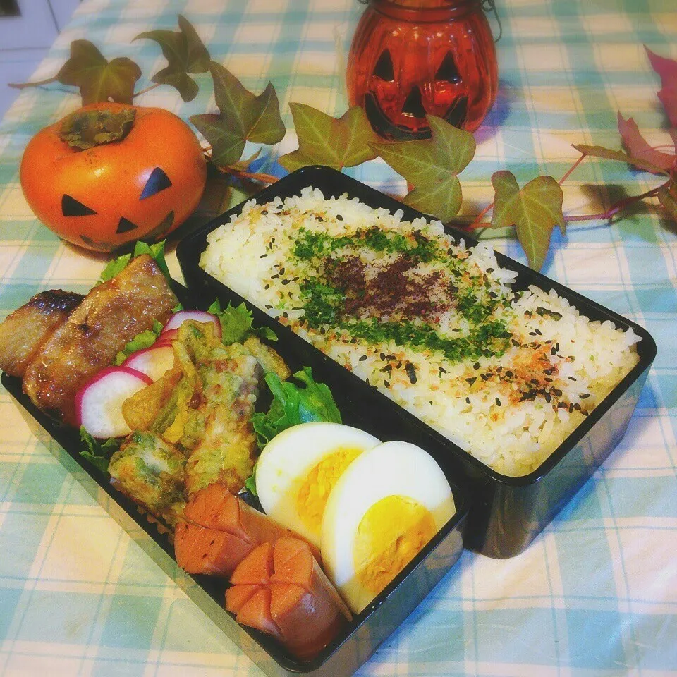 旦那の夜勤のお弁当♪|ぷーはるひゅうさん