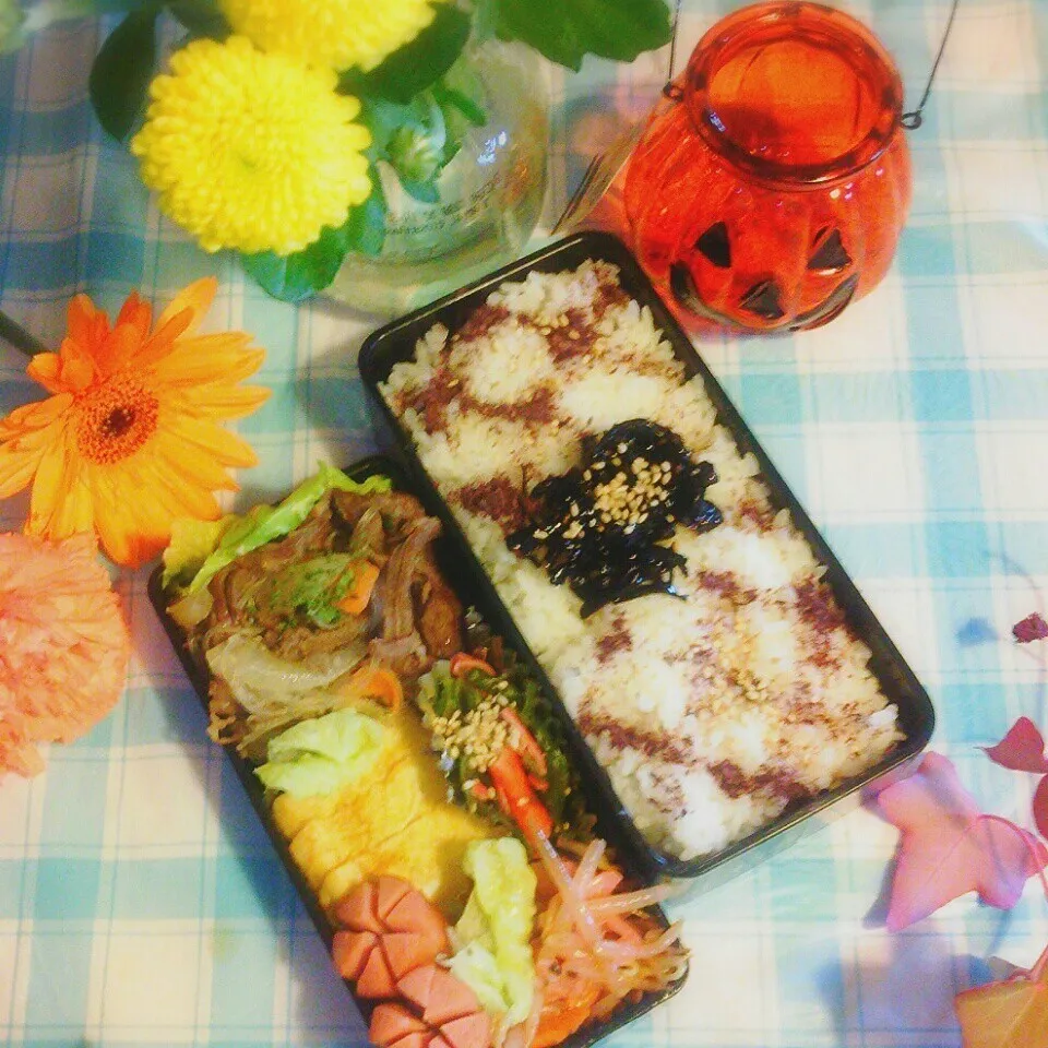 旦那の夜勤のお弁当♪|ぷーはるひゅうさん