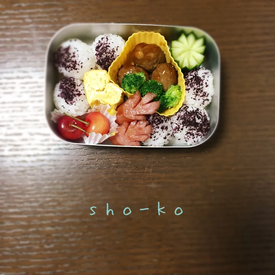 Snapdishの料理写真:コロコロおにぎりお弁当|sho-koさん