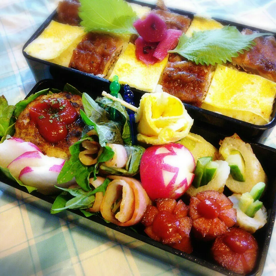 旦那の夜勤のお弁当♪土用の丑の日♪|ぷーはるひゅうさん