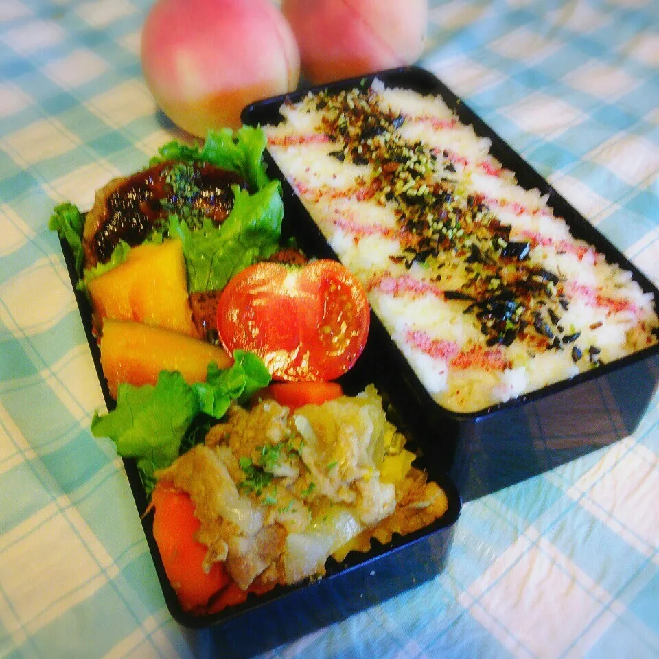 Snapdishの料理写真:旦那の夜勤のお弁当♪|ぷーはるひゅうさん