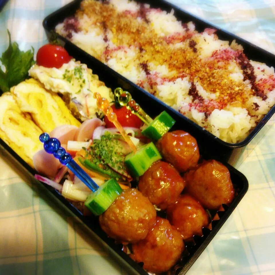 Snapdishの料理写真:旦那のお弁当♪|ぷーはるひゅうさん