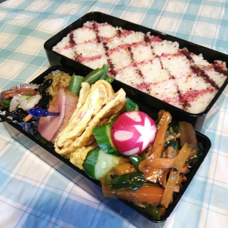 旦那のお弁当♪|ぷーはるひゅうさん