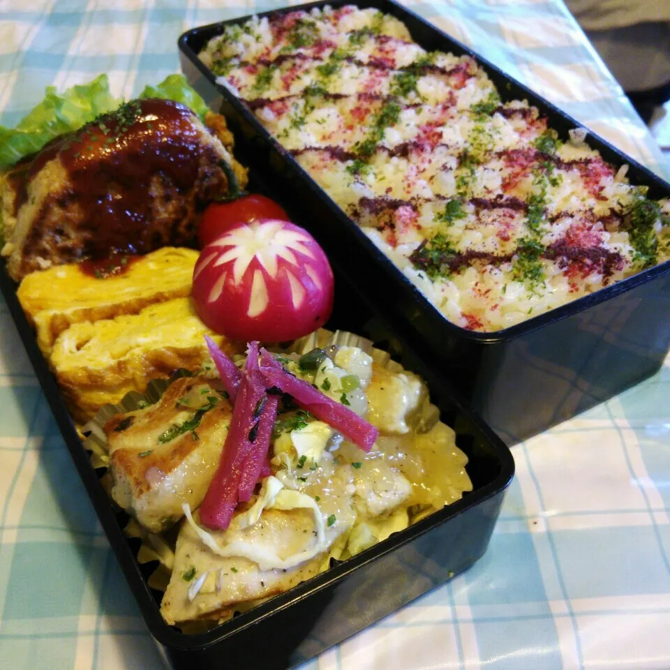 旦那のお弁当♪|ぷーはるひゅうさん