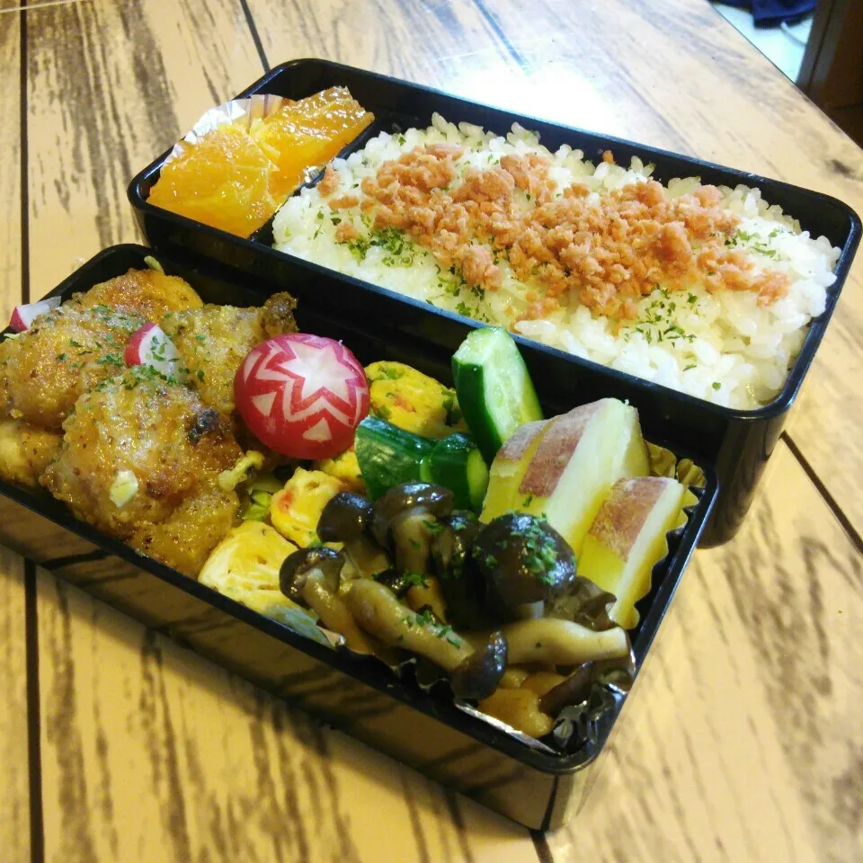 旦那の夜勤のお弁当♪|ぷーはるひゅうさん