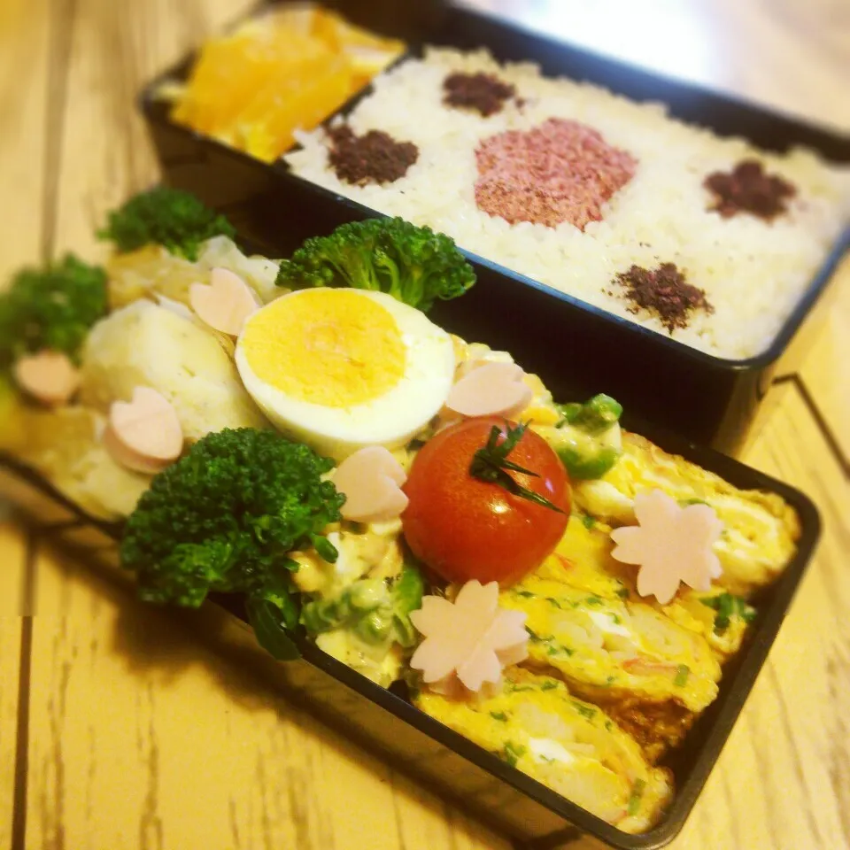 旦那の夜勤のお弁当|ぷーはるひゅうさん