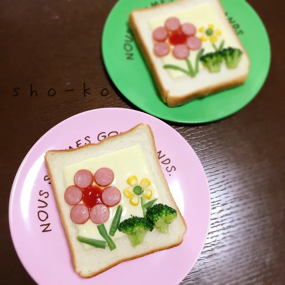 お花チーズトースト|sho-koさん