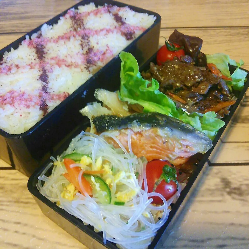 Snapdishの料理写真:旦那の夜勤のお弁当♪|ぷーはるひゅうさん