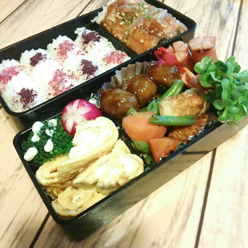 旦那のお弁当♪|ぷーはるひゅうさん