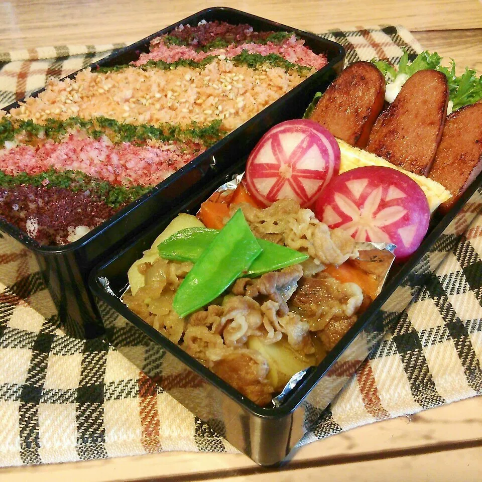 Snapdishの料理写真:旦那の夜勤のお弁当！|ぷーはるひゅうさん