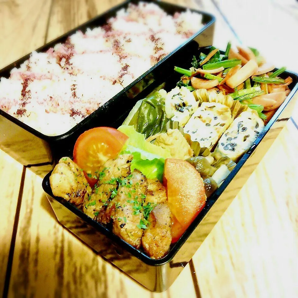 Snapdishの料理写真:旦那のお弁当♪|ぷーはるひゅうさん