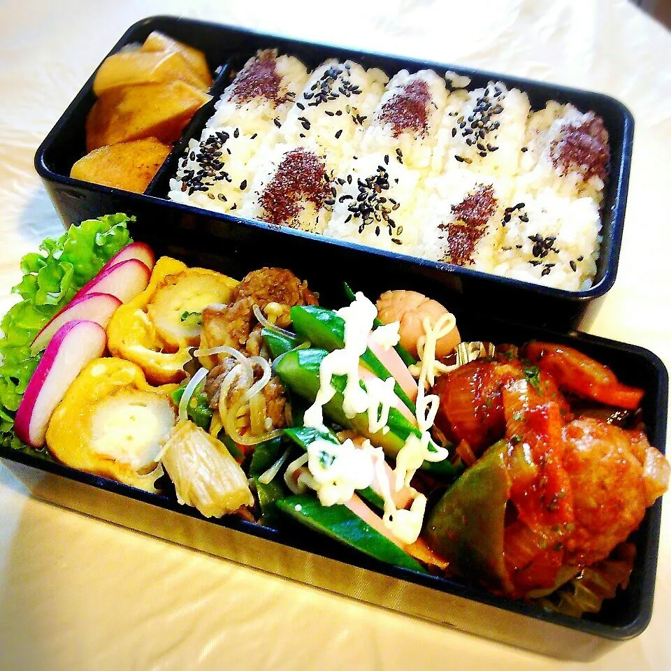 旦那さんの夜勤のお弁当！|ぷーはるひゅうさん