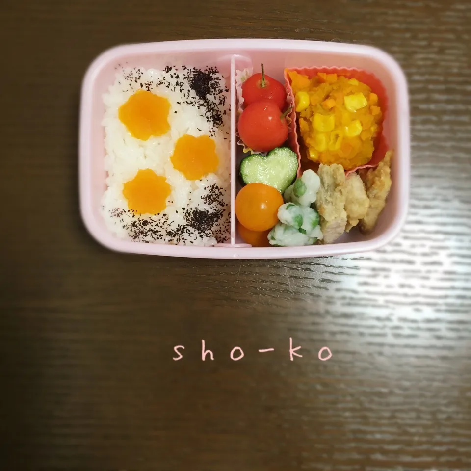 オレンジ沢庵のお花お弁当|sho-koさん