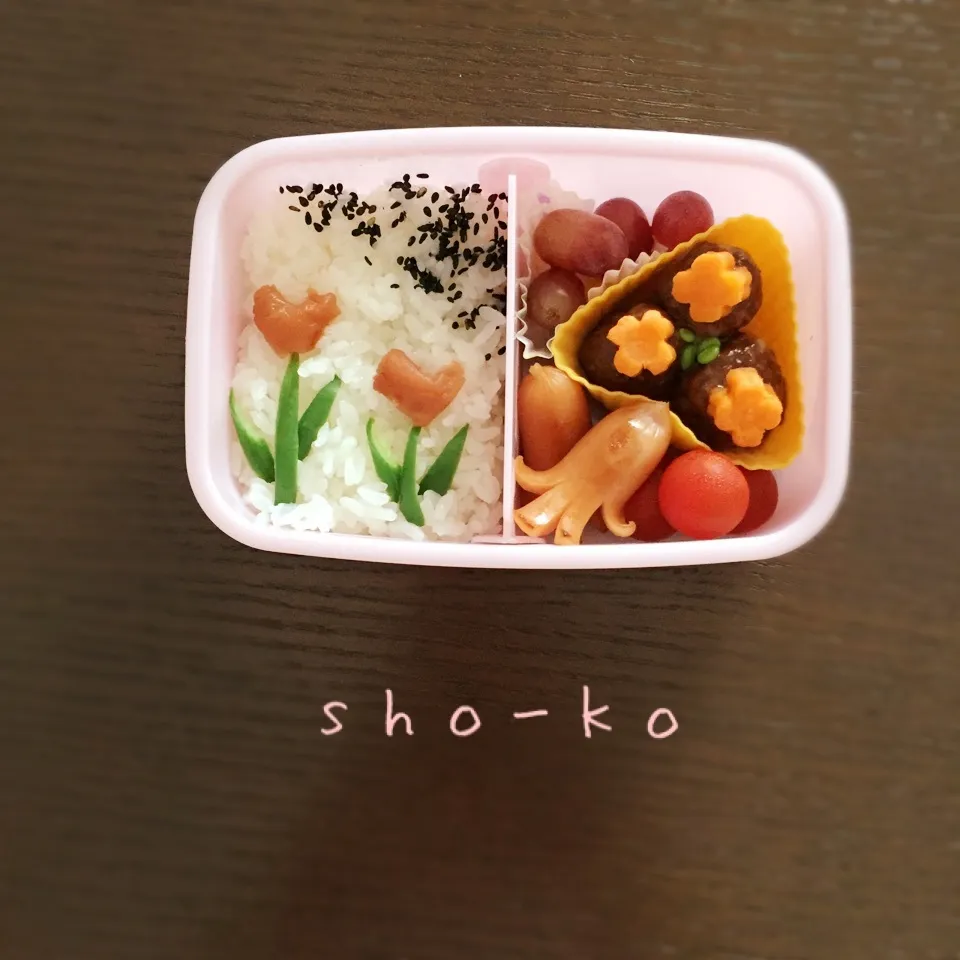 ハートお花のお弁当|sho-koさん