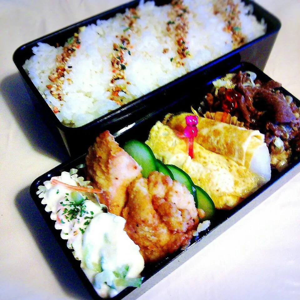 旦那さんのお弁当♪|ぷーはるひゅうさん