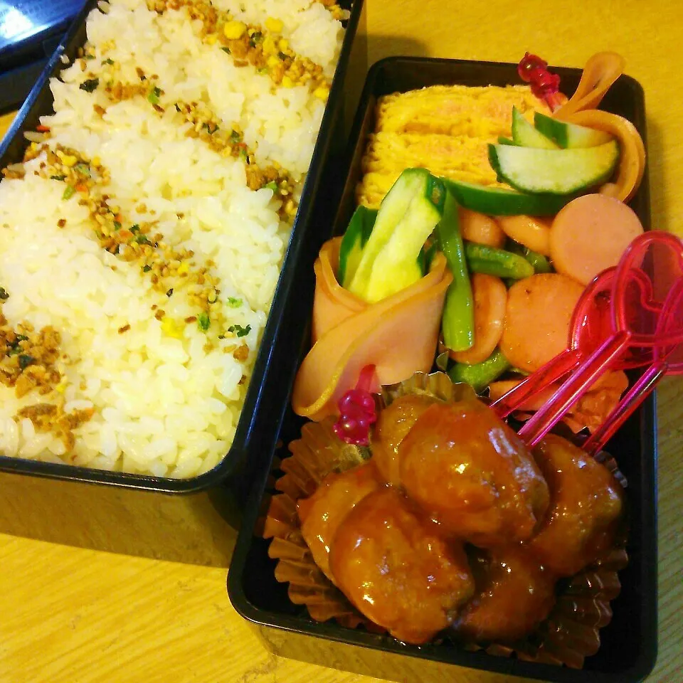 旦那さんのお弁当♪|ぷーはるひゅうさん