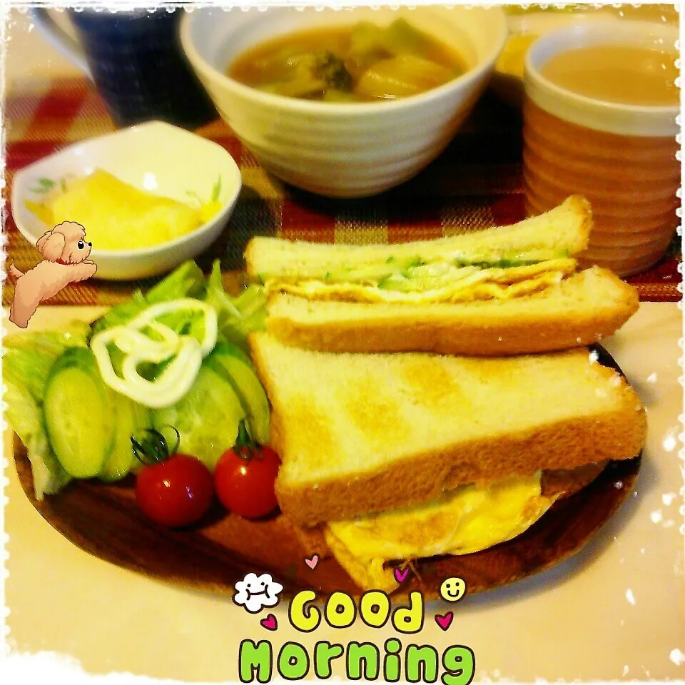 朝ごはん！|ぷーはるひゅうさん