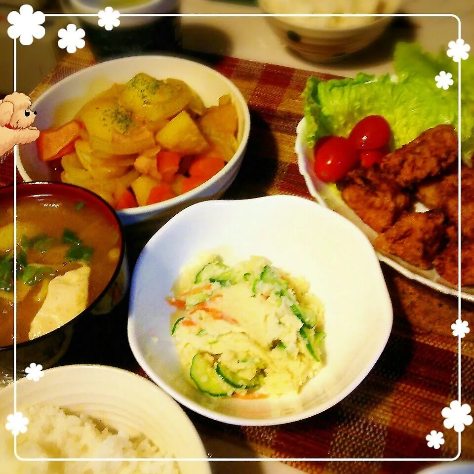 Snapdishの料理写真:今日の晩御飯！|ぷーはるひゅうさん