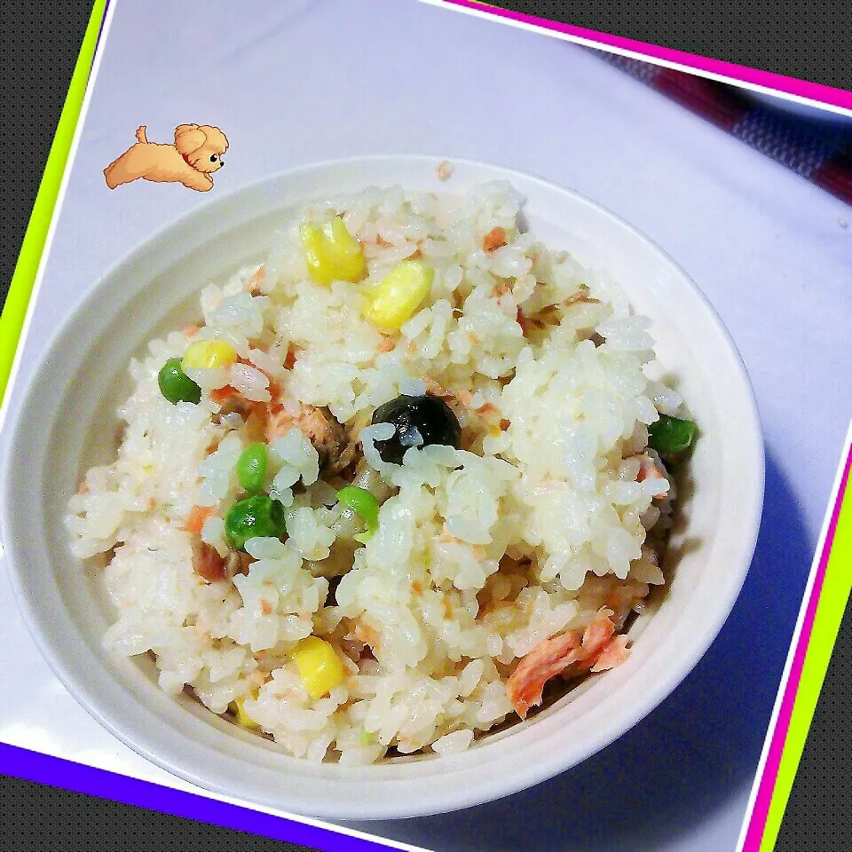 秋鮭の炊き込み御飯！|ぷーはるひゅうさん