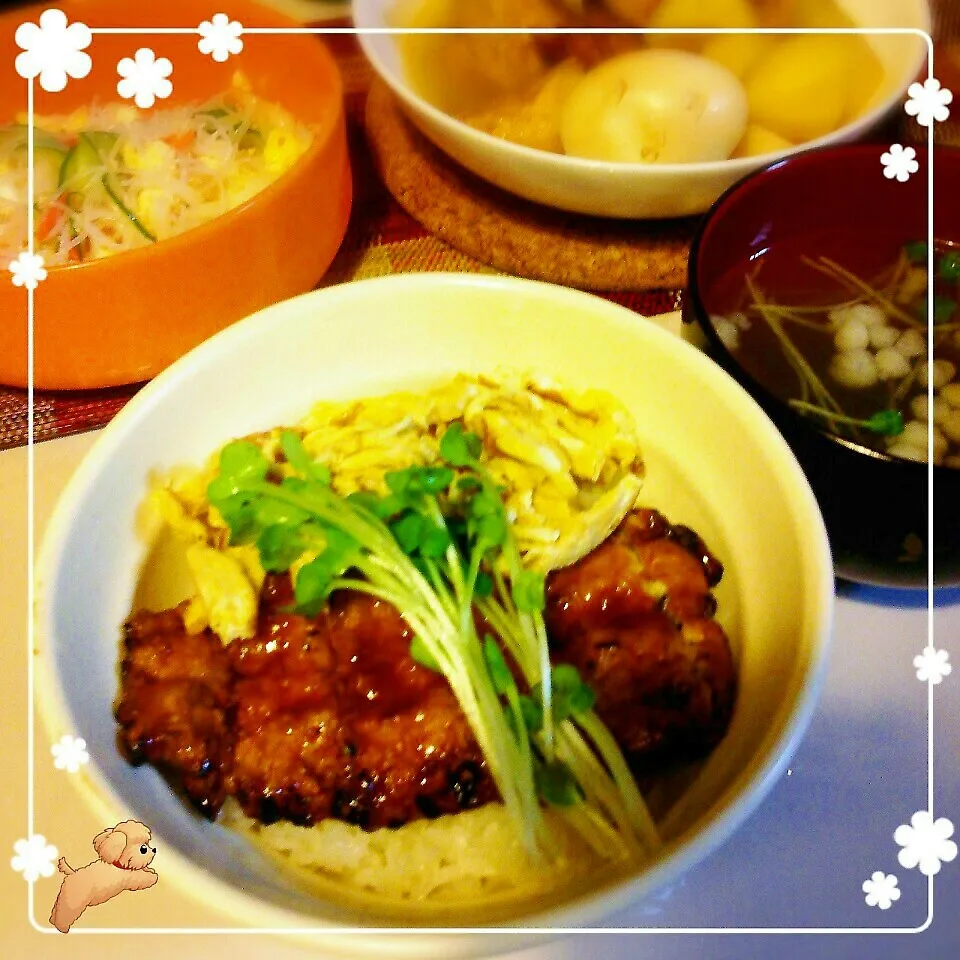 Snapdishの料理写真:今日の晩御飯！秋刀魚の蒲焼き丼！|ぷーはるひゅうさん