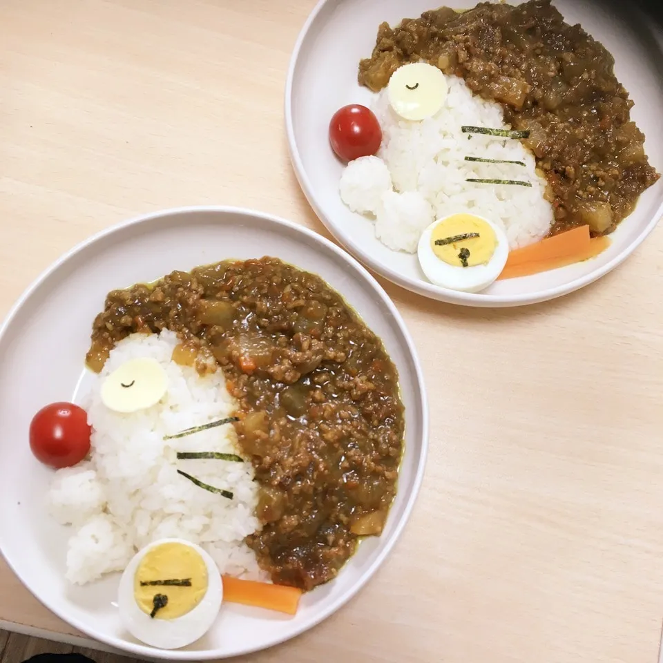 しゃなママさんの大根カレーで、ドラえもんσ(^_^;)|kewpieさん