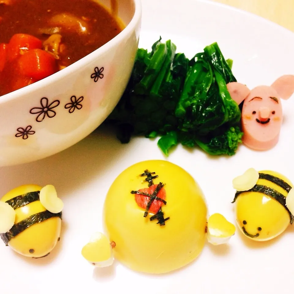 Snapdishの料理写真:Uukanubaさんの「プーさんのおしり♡」でイースター♪|kewpieさん