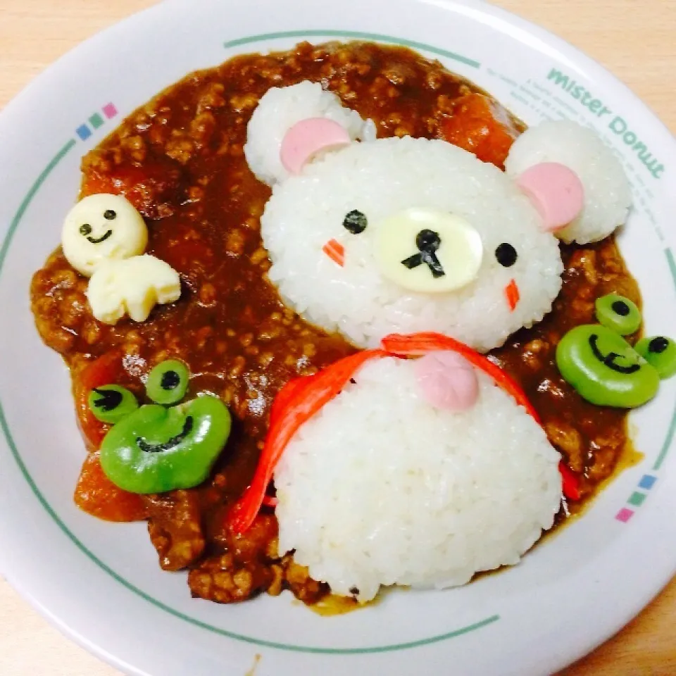 コリラックマと、カエルくんカレー♪|kewpieさん