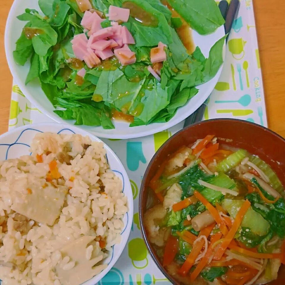 たけのこご飯朝食|ぽよさん