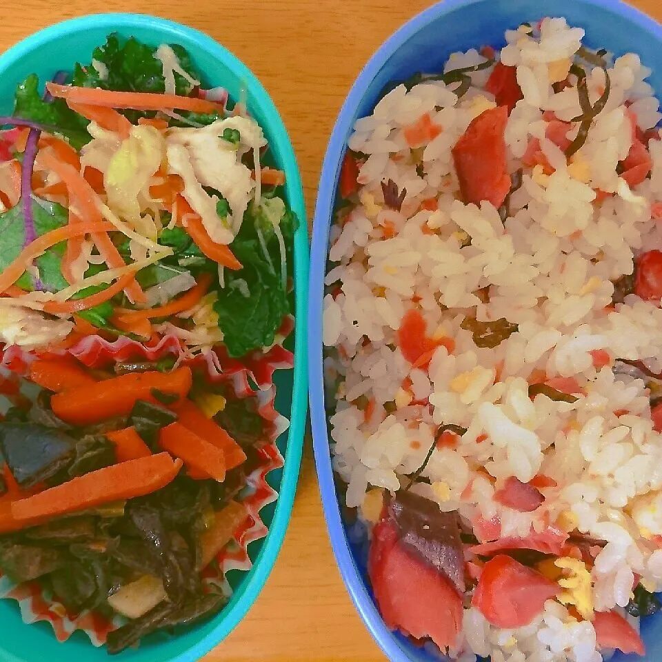 鮭ごはんのお弁当|ぽよさん