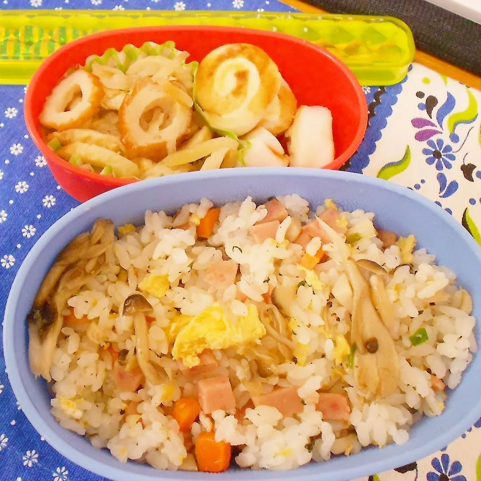 スパム入り混ぜごはんのお弁当|ぽよさん