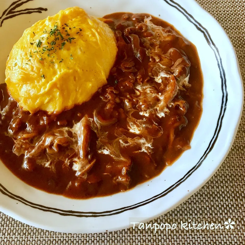 オムハヤシでブランチ♪|タンポポさん