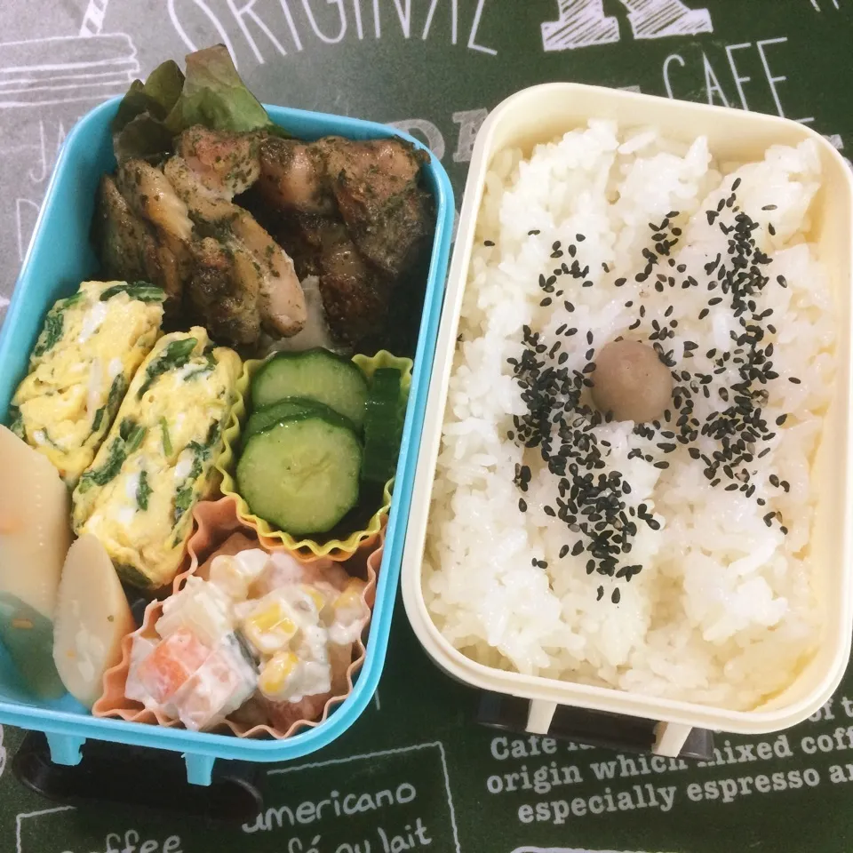 Snapdishの料理写真:4月27日パパのお弁当|みぃたんさん