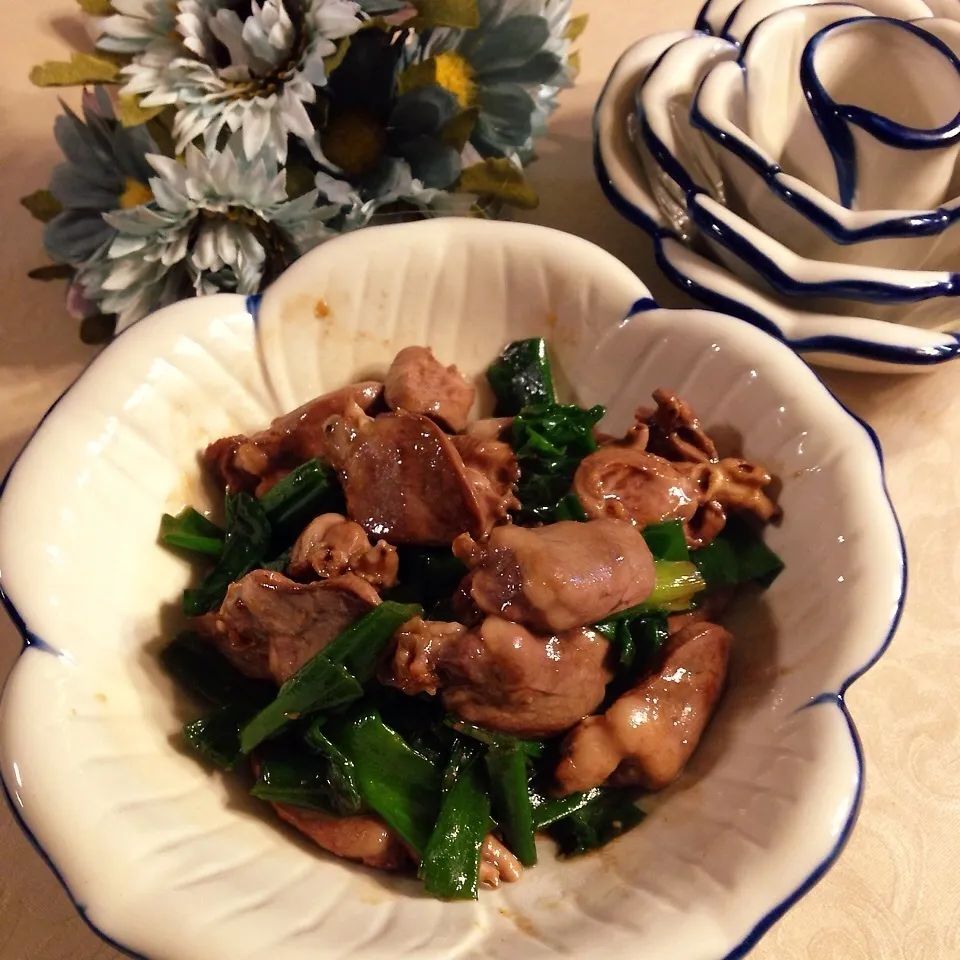 ♪鶏はつ大蒜生姜醤油炒め煮♪|henryさん