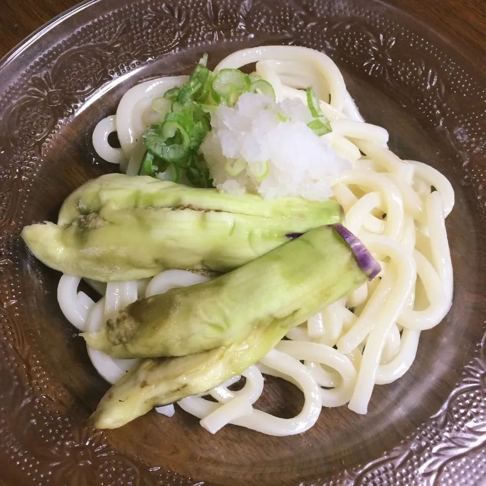 レンチン蒸しナスぶっかけうどん|みぃたんさん