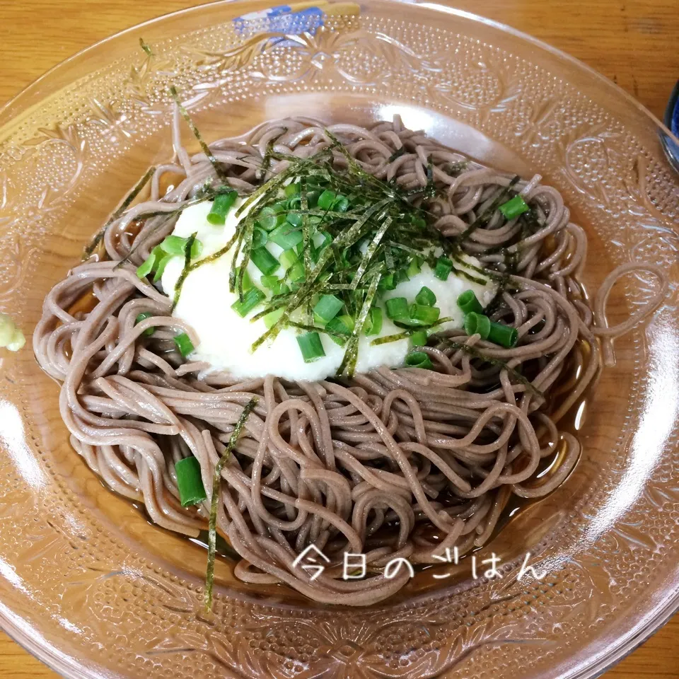 Snapdishの料理写真:冷たいとろろ蕎麦|みぃたんさん