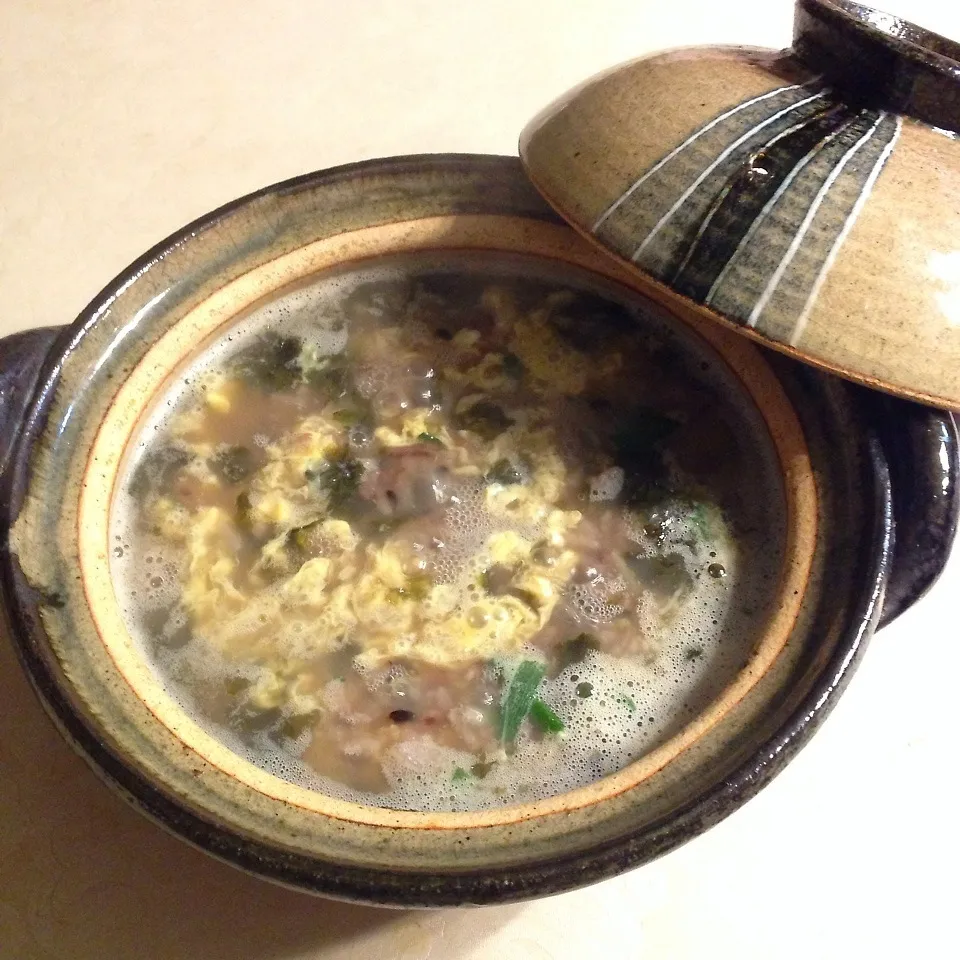 Snapdishの料理写真:♪蟹しゃぶのあとの蟹雑炊♪|henryさん