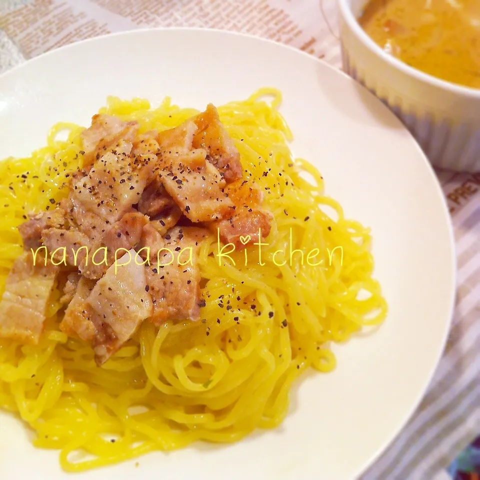 Snapdishの料理写真:ゴマみそつけ麺♡|nanapapa kitchenさん