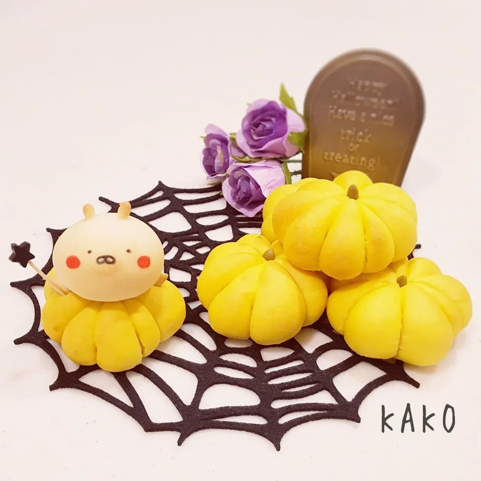 かぼちゃ 🎃 うさまるパン|KAKOさん