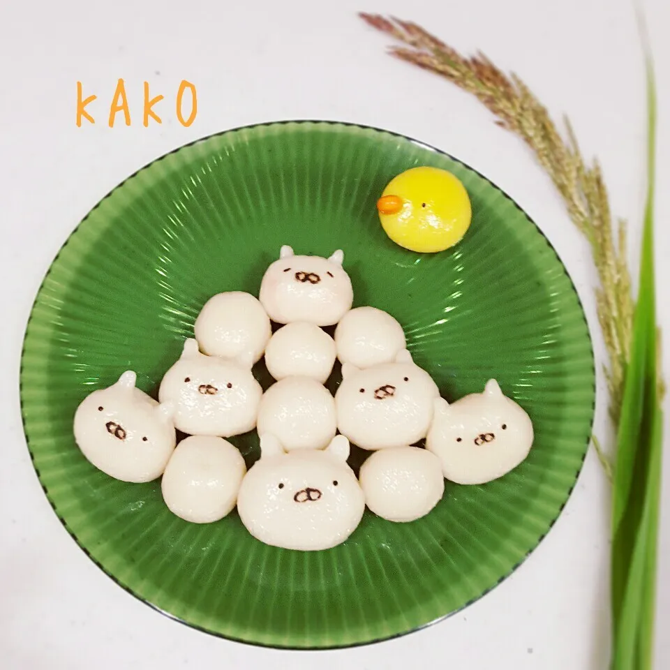 うさまる団子で15夜お月見🌕|KAKOさん