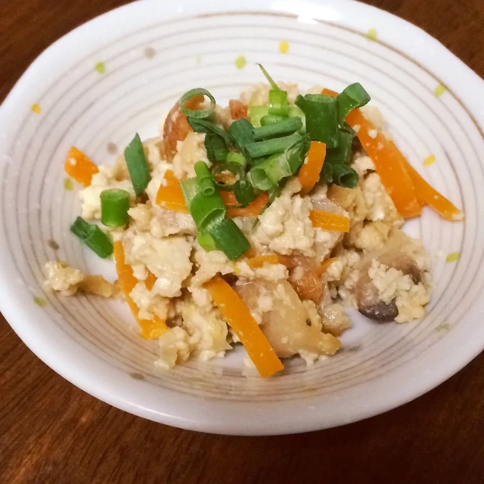 懐かしいりいり豆腐|みぃたんさん